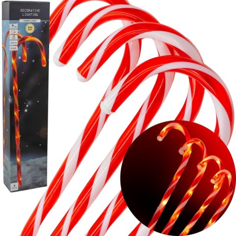 LAMPA NAZIEMNA LASKA CUKROWA NA BATERIE 8 LED 74 CM ZESTAW 4 SZT LAMPA NAZIEMNA LASKA CUKROWA NA BATERIE 8 LED 74 CM ZESTAW 4 SZT