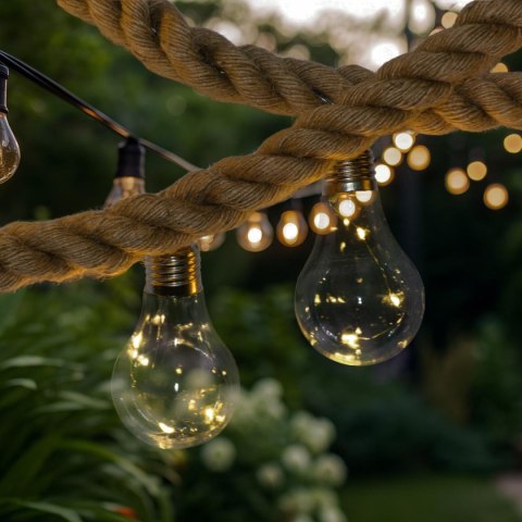 WĄŻ ŚWIETLNY 30LED 280 CM CIEPŁY BIAŁY JUTA WĄŻ ŚWIETLNY 30LED 280 CM CIEPŁY BIAŁY JUTA