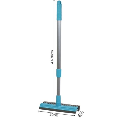 ŚCIĄGACZKA WODY Z SZYB I LUSTER Z RĄCZKĄ REGULOWANA 43-70CM ALPINA