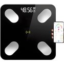 Waga analityczna inteligentna łazienkowa Bluetooth do 180 kg LCD