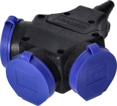 ROZDAŁĘŹNIK IP44, 3*2P+Z, SCHUKO 16A, 230V AC