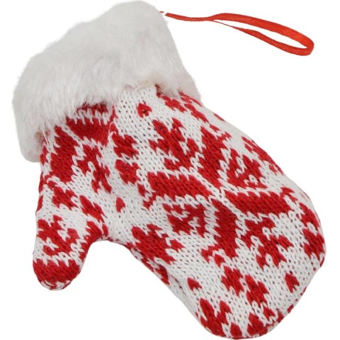 ZAWIESZKA RĘKAWICZKA NA PREZENTY 12CM BIAŁA