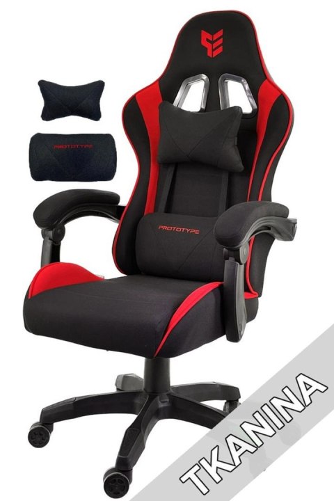 Fotel obrotowy gamingowy ENZO XL RED FABRIC