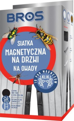 SIATKA MAGNETYCZNA NA DRZWI KLIK 100*220 CZARNA