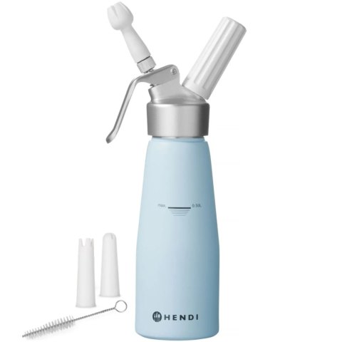 Syfon do bitej śmietany Błękitny 0,5 L - Hendi 975862 Syfon do bitej śmietany Błękitny 0,5 L - Hendi 975862