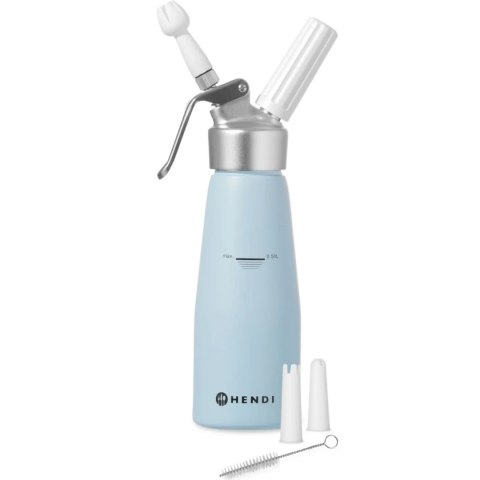 Syfon do bitej śmietany Błękitny 0,5 L - Hendi 975862 Syfon do bitej śmietany Błękitny 0,5 L - Hendi 975862
