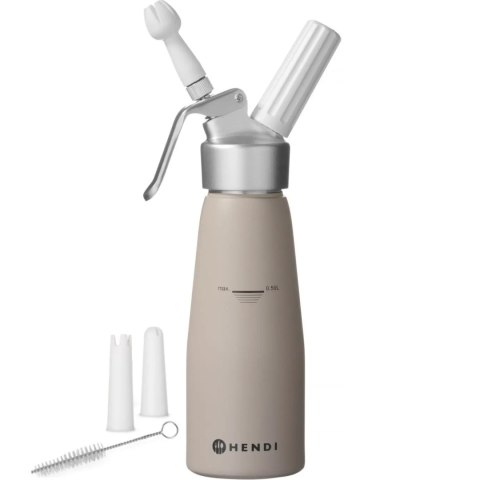 Syfon do bitej śmietany Taupe 0,5 L - Hendi 975893 Syfon do bitej śmietany Taupe 0,5 L - Hendi 975893